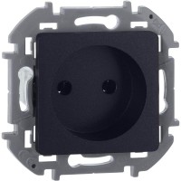 Розетка 1-м СП Inspiria 16А IP20 250В 2P механизм антрацит IEK 673713