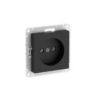 Розетка AtlasDesign 16А без заземл. без шторок быстрозажим. клем. механизм карбон SE ATN001041S