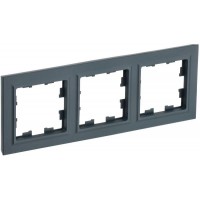 Рамка 3-м BRITE РУ-3-БрГ графит IEK BR-M32-K53 Рамка 3-м BRITE РУ-3-БрГ графит IEK BR-M32-K53