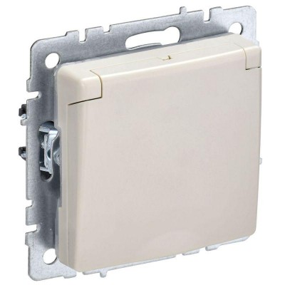 Розетка BRITE РСбш10-3-44-БрКр 16А IP44 с заземл. защ. шторки с крышкой механизм беж. IEK BR-R16-16-44-K10 Розетка BRITE РСбш10-3-44-БрКр 16А IP44 с заземл. защ. шторки с крышкой механизм беж. IEK BR-R16-16-44-K10