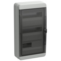 Корпус КМПн-36 TEKFOR IP65 черн. прозр. дверь пластик. IEK TF5-KP72-N-36-65-K03-K02