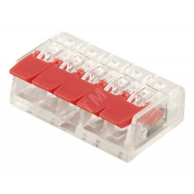 Клемма монтажная компактная 5-проводная,