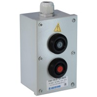 Пост кнопочный ПКУ-15-21.121-54 У2 (1хВК30-10-11110-54 (1з+1р) черн. + 1хВК30-10-11110-54 (1з+1р) красн. + PG-19) пост управления Электротехник ET054487