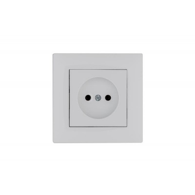 Розетка 1-м Karea RIZZ без заземл. бел. Makel 88001022 Розетка 1-м Karea RIZZ без заземл. бел. Makel 88001022