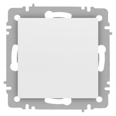 Выключатель 1-кл. СП Accent 6-101-01М 10А IP20 250В AL/CU бел. матов. Intro Б0063468