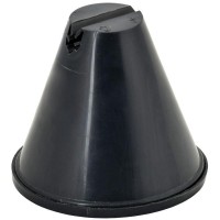 Держатель проводника круглого 8-10мм плоск. кровля H=100мм пластик с бет. IEK ZDP80-70-6-18-100