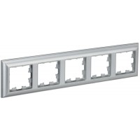 Рамка 5-м BRITE РУ-5-Бр алюм./алюм. IEK BR-M52-12-K47 Рамка 5-м BRITE РУ-5-Бр алюм./алюм. IEK BR-M52-12-K47