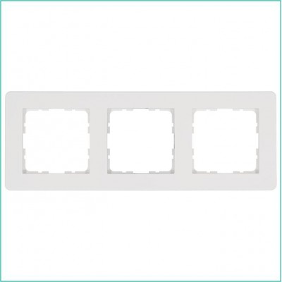 Рамка 3-м G-Flex бел. глянцевый Jasmart G1103W
