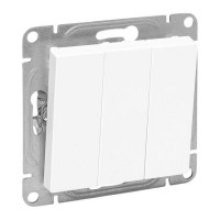 Выключатель 3-кл. СП Эпика механизм бел. EKF UP1-SWW-31 Выключатель 3-кл. СП Эпика механизм бел. EKF UP1-SWW-31