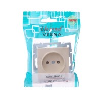 Розетка 1-м СП Vesna без заземл. ПБТ механизм крем. LEZARD 742-0388-121B Розетка 1-м СП Vesna без заземл. ПБТ механизм крем. LEZARD 742-0388-121B