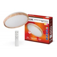 Светильник светодиодный COMFORT WOOD 75Вт 3000-6500К 6000лм 230В 490х90мм с пультом ДУ IN HOME 4690612035758