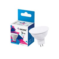 Лампа светодиодная JCDR 14Вт GU5.3 4500К 1260лм 174-265В КОСМОС LkecLED14wJCDRC45 Лампа светодиодная JCDR 14Вт GU5.3 4500К 1260лм 174-265В КОСМОС LkecLED14wJCDRC45