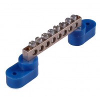 Шина "N" на 7 присоединений 63А на 2 изоляторах стойка HEGEL Шина _N_ 63.07.2 Шина "N" на 7 присоединений 63А на 2 изоляторах стойка HEGEL Шина _N_ 63.07.2