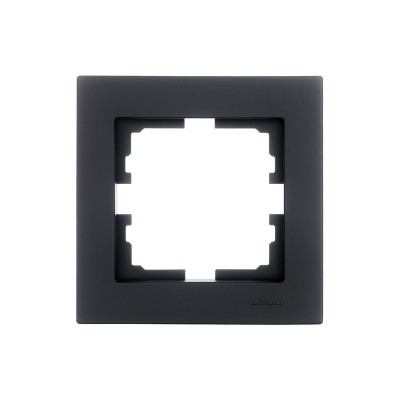 Рамка 1-местн. горизонт. VESNA черн. бархат LEZARD 742-4200-146 Рамка 1-местн. горизонт. VESNA черн. бархат LEZARD 742-4200-146