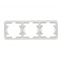 Рамка 3-м Mimoza горизонт. бел. Makel 22013