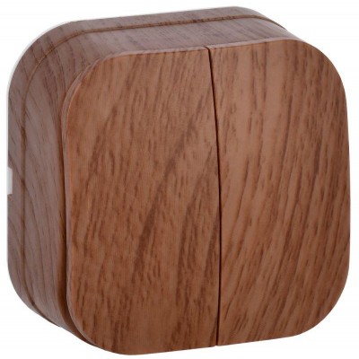 Выключатель 2-кл. ОП GLORY 10А ВС20-2-0-ХД дуб IEK EVH20-K24-10 Выключатель 2-кл. ОП GLORY 10А ВС20-2-0-ХД дуб IEK EVH20-K24-10