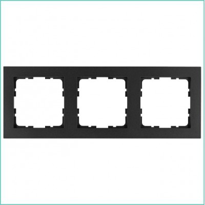 Рамка 3-м G-Classic антрацит Jasmart G1003B