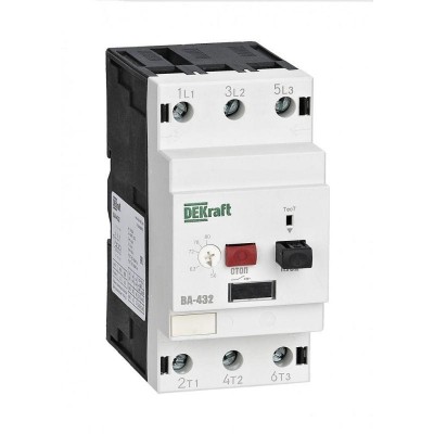 Выключатель автоматический для защиты двигателя 3п 56-80А 35кА ВА-432 DEKraft 21242DEK Выключатель автоматический для защиты двигателя 3п 56-80А 35кА ВА-432 DEKraft 21242DEK