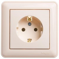 Розетка 1-м СП W59 16А IP20 с заземл. без защ. шторок сл. кость SE RS16-154-28 Розетка 1-м СП W59 16А IP20 с заземл. без защ. шторок сл. кость SE RS16-154-28
