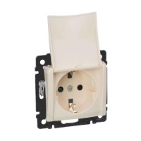 Розетка 1-м СП Valena 16А IP21 2P+E с заземл. защ. шторки с крышкой винты механизм сл. кость IEK 774322 Розетка 1-м СП Valena 16А IP21 2P+E с заземл. защ. шторки с крышкой винты механизм сл. кость IEK 774322