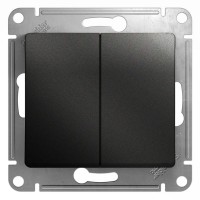 Выключатель 2-кл. СП Glossa 10А IP20 (сх. 5) 10AX механизм антрацит SE GSL000751 Выключатель 2-кл. СП Glossa 10А IP20 (сх. 5) 10AX механизм антрацит SE GSL000751