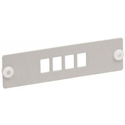 Панель для 4-х оптических адаптеров (SC-Duplex в 19дюйм кросс) ITK FOBX-P8-SCDX