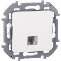 Розетка телефонная Inspiria RJ11 механизм бел. IEK 673820