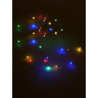 Гирлянда "Нить" LDM30-M-BO 30 разноцветных минисветодиодов 2.17м 1 режим мигания для помещений (3хAA не в компл.) SHLights 4690601042187A