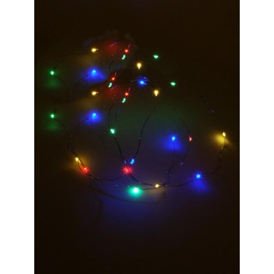 Гирлянда "Нить" LDM30-M-BO 30 разноцветных минисветодиодов 2.17м 1 режим мигания для помещений (3хAA не в компл.) SHLights 4690601042187A