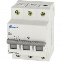 Выключатель автоматический модульный 3п B 16А 4.5кА ВА47-063 Контактор 7000046 Выключатель автоматический модульный 3п B 16А 4.5кА ВА47-063 Контактор 7000046