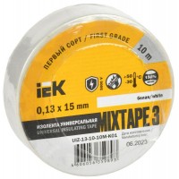 Изолента ПВХ 0.13х15мм (рул.10м) бел. IEK UIZ-13-10-10M-K01 Изолента ПВХ 0.13х15мм (рул.10м) бел. IEK UIZ-13-10-10M-K01