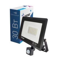 Прожектор светодиодный 30Вт IP65 6500К 2400лм с датчиком движения КОСМОС K_PR5_LED_30S Прожектор светодиодный 30Вт IP65 6500К 2400лм с датчиком движения КОСМОС K_PR5_LED_30S