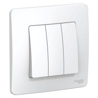 Выключатель 3-кл. СП Blanca 10А IP20 (сх. 1+1+1) 250В бел. SE BLNVS100501 Выключатель 3-кл. СП Blanca 10А IP20 (сх. 1+1+1) 250В бел. SE BLNVS100501