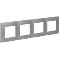 Рамка 4-м Etika алюм. IEK 672554