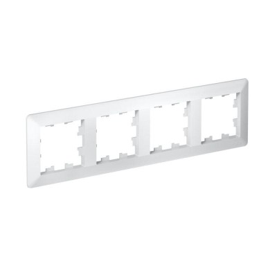 Рамка 4-м AtlasDesign Air бел./дым. бел. SE ATN220104