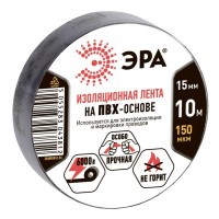 Изолента ПВХ 15ммх10м черн. ЭРА C0036558 Изолента ПВХ 15ммх10м черн. ЭРА C0036558
