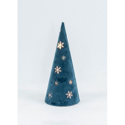 Светильник настольный "Конус" 8LED флок 11х25см тепл. бел. КОСМОС KOC_TAB-B106