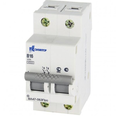 Выключатель автоматический модульный 2п C 25А 4.5кА ВА47-063 Контактор 7000128 Выключатель автоматический модульный 2п C 25А 4.5кА ВА47-063 Контактор 7000128