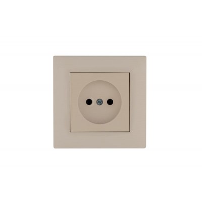 Розетка 1-м Karea RIZZ без заземл. крем Makel 88010022 Розетка 1-м Karea RIZZ без заземл. крем Makel 88010022