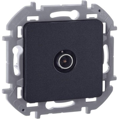 Розетка телевизионная TV Inspiria 2дБ 0-2400мГц с топологией "звезда" механизм антрацит IEK 673853 Розетка телевизионная TV Inspiria 2дБ 0-2400мГц с топологией "звезда" механизм антрацит IEK 673853