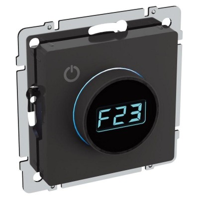 Термостат электронный с индик. BRITE СП IP20 ТС10-1-БрЧ механизм черн. IEK BR-RT11-K02