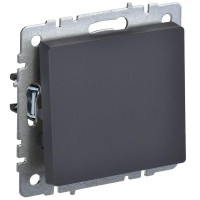 Выключатель проходной 1-кл. СП BRITE ВС10-1-6-БрГ 10А механизм графит IEK BR-V12-0-10-K53