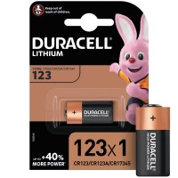 Элемент питания литиевый CR123 BP-1 ULTRA (блист.1шт) Duracell A0001263 Элемент питания литиевый CR123 BP-1 ULTRA (блист.1шт) Duracell A0001263