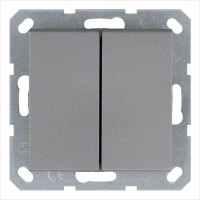 Переключатель перекрестный 2-кл. 10А IP20 механизм алюм. Jasmart G3014S Переключатель перекрестный 2-кл. 10А IP20 механизм алюм. Jasmart G3014S