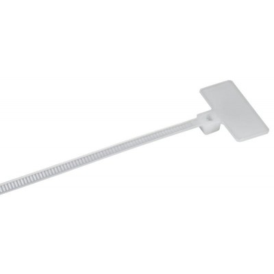 Хомут 2.5х100мм P6.6 маркерный бел. (уп.100шт) IEK UHH14-D025-100-100-K01