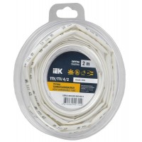 Трубка термоусадочная ТТУ нг-LS 4/2 бел. (уп.2м) IEK UDR12-004-002-002-K01-T Трубка термоусадочная ТТУ нг-LS 4/2 бел. (уп.2м) IEK UDR12-004-002-002-K01-T