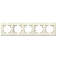 Рамка 5-м Афина универс. сл. кость (ivory) Universal A1042-I