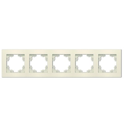 Рамка 5-м Афина универс. сл. кость (ivory) Universal A1042-I