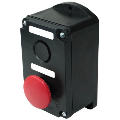 Пост управления ПКЕ 222-2 У2 10А 660В 2 элемента черн. цилиндр и красн. гриб накладной IP54 Электротехник ET519077 Пост управления ПКЕ 222-2 У2 10А 660В 2 элемента черн. цилиндр и красн. гриб накладной IP54 Электротехник ET519077