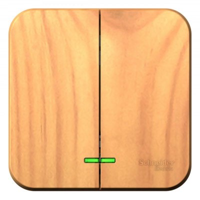 Выключатель 2-кл. ОП Blanca 10А IP20 (сх. 5) 250В с подсветкой с изолир. пластиной ясень SE BLNVA105115 Выключатель 2-кл. ОП Blanca 10А IP20 (сх. 5) 250В с подсветкой с изолир. пластиной ясень SE BLNVA105115